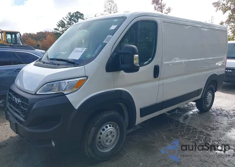 2024 Ram Promaster 3500 Tradesman Low Roof 136 Wb W/Pass Seat from USA, damaged, VIN 3C6MRVWG4RE154330